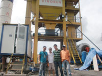 SAP120 asphalt plant work in Philippine 